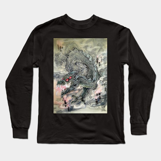 Candle Dragon Long Sleeve T-Shirt by drakhenliche